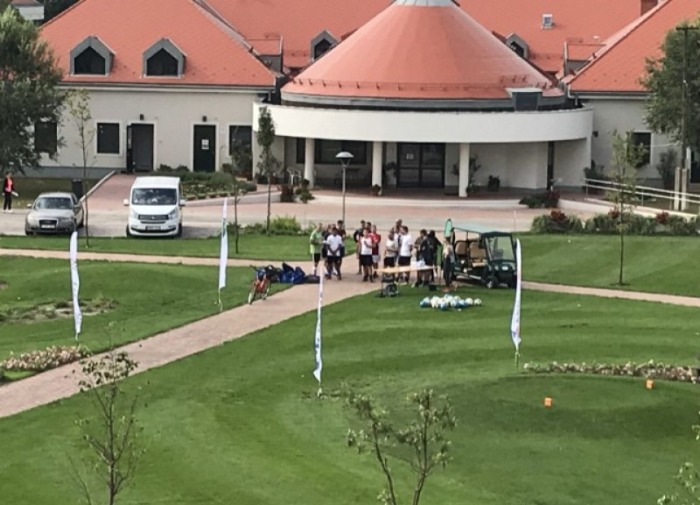 Megyei I. osztályú labdarúgók ismerkedése a footgolf-al